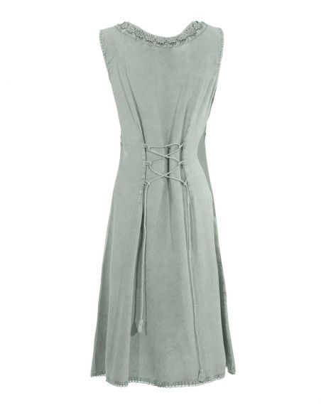 Vestido viscosa sw con bordados