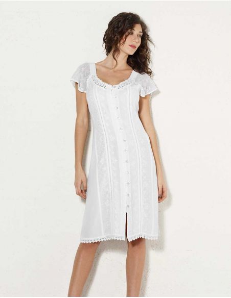 Vestido viscosa sw con bordados