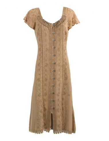 Vestido viscosa sw con bordados