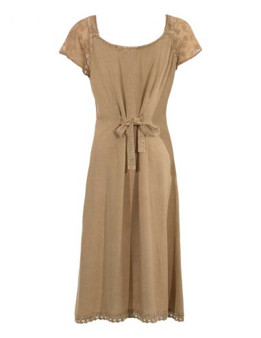 Vestido viscosa sw con bordados