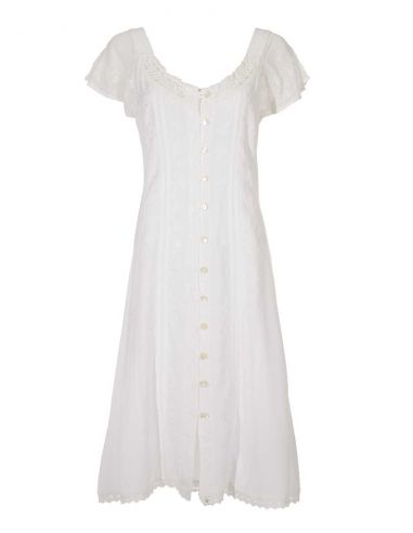 Vestido viscosa sw con bordados