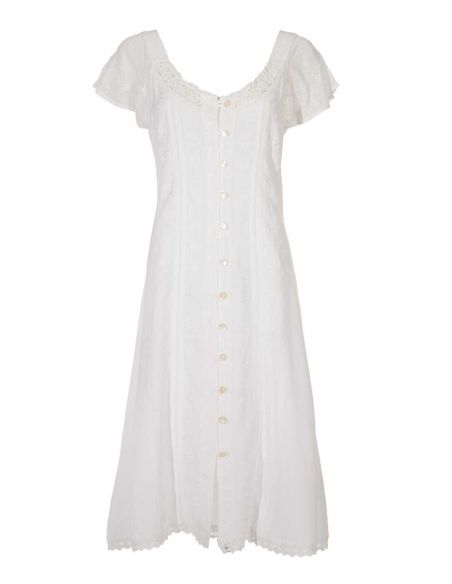 Vestido viscosa sw con bordados