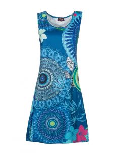 Vestido malla 95% poliester 5% elastano estampado magnifico 2