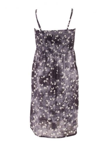 Vestido de viscosa corpiño elastico T/D flor