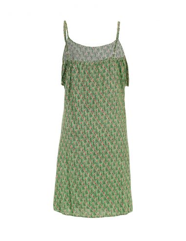 Vestido viscosa tirantes estampado dakar