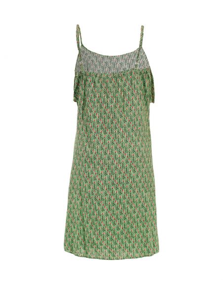 Vestido viscosa tirantes estampado dakar