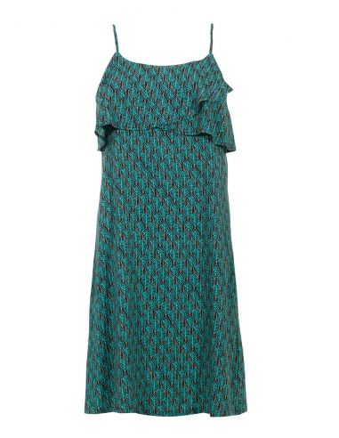 Vestido viscosa tirantes estampado dakar