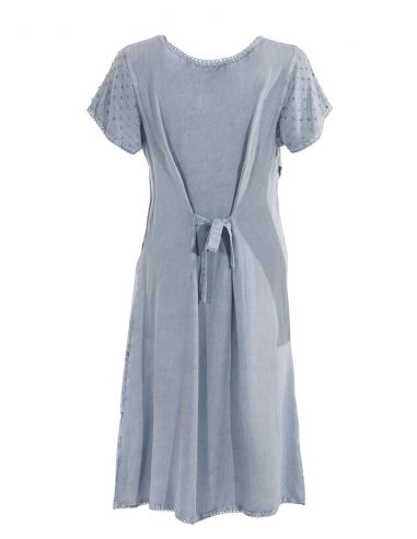 Vestido viscosa sw mangas cortas