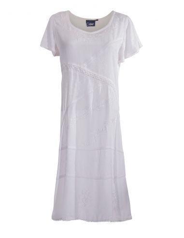 Vestido viscosa sw mangas cortas