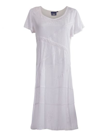 Vestido viscosa sw mangas cortas