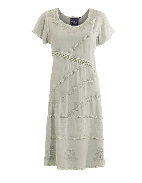 Vestido viscosa sw mangas cortas