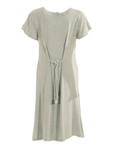 Vestido viscosa sw mangas cortas