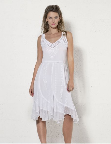 Vestido viscosa sw sin mangas 