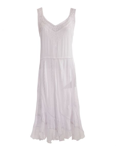 Vestido viscosa sw sin mangas 