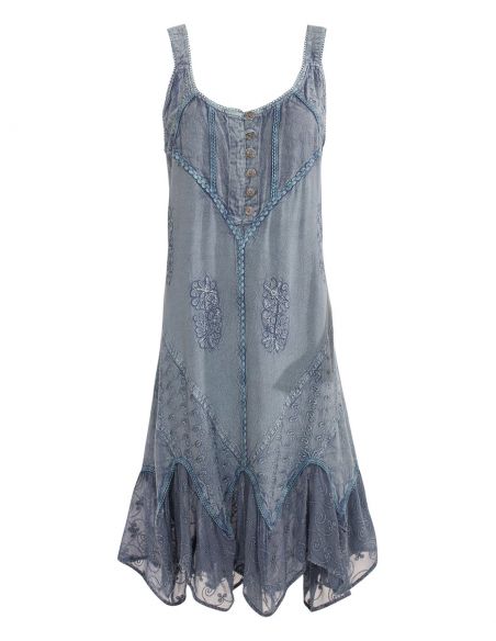 Vestido viscosa sw sin mangas 