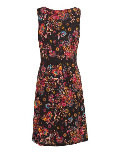 Vestido malla 96% poliester 4% elastano sin mangas estampado rock