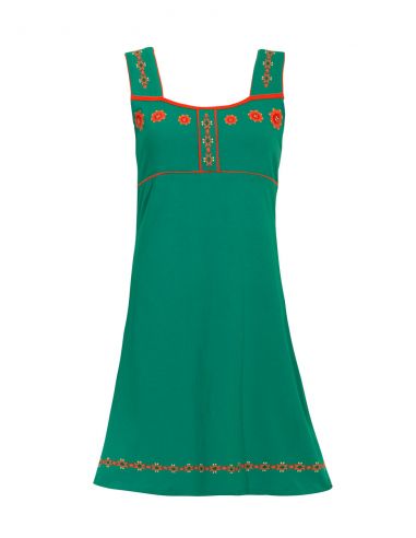 Vestido malla 97% algodon 3% elastano sin mangas 