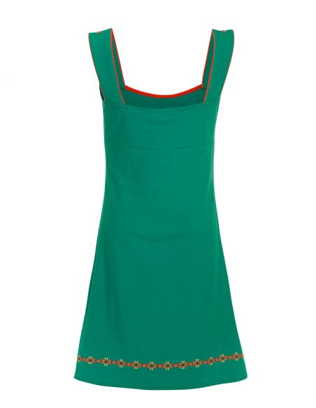 Vestido malla 97% algodon 3% elastano sin mangas 