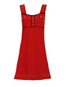 Vestido malla 97% algodon 3% elastano sin mangas  2