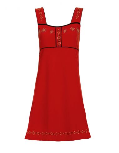 Vestido malla 97% algodon 3% elastano sin mangas 