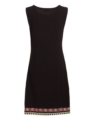 Vestido malla 97% algodon 3% elastano sin mangas estampado 