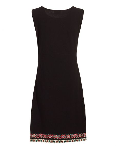 Vestido malla 97% algodon 3% elastano sin mangas estampado 