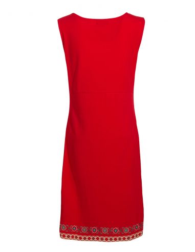 Vestido malla 97% algodon 3% elastano sin mangas estampado 