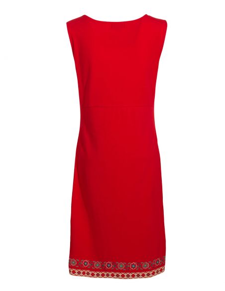 Vestido malla 97% algodon 3% elastano sin mangas estampado 