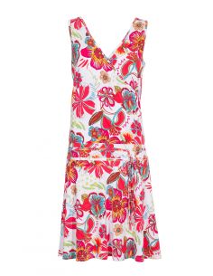 Vestido malla 96% poliester 4% elastano sin mangas estampado tiare 2