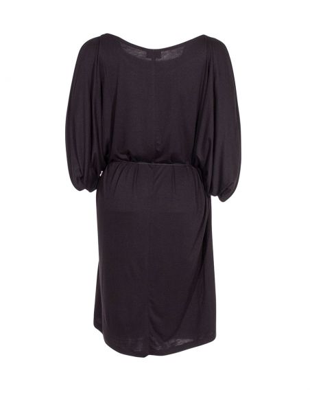 Vestido malla 95% viscosa 5% elastano liso hombro desdunos