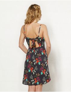 Vestido viscosa tirantes estampado grappe 2