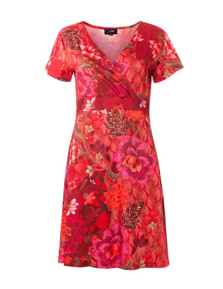 Vestido malla 95% poliester 5% elastano estampado kyoto