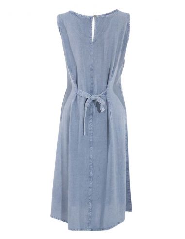 Vestido viscosa sw bordado sin mangas 