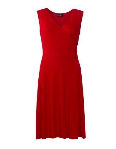 Vestido malla 95% viscosa 5% elastano sin mangas