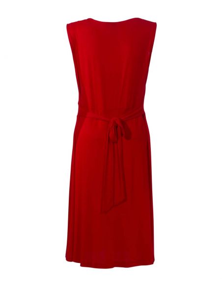 Vestido malla 95% viscosa 5% elastano sin mangas