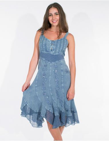 Vestido viscosa sw tirantes 