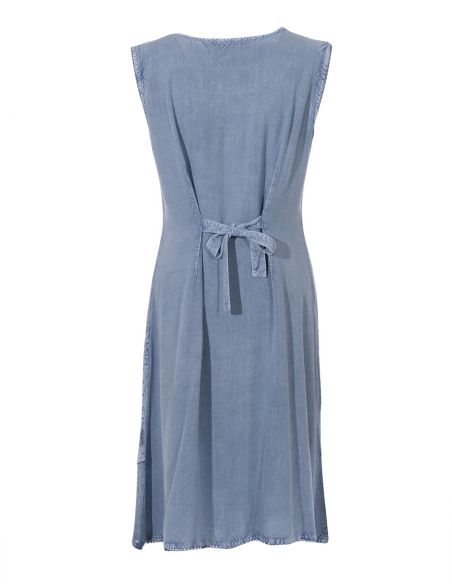 Vestido viscosa sw sin mangas 