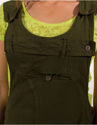 Vestido algodon peto arriba liso sw 