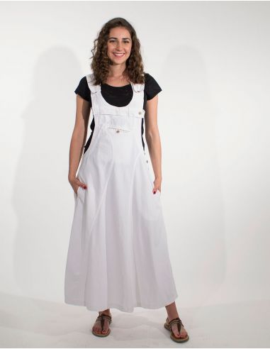 Vestido algodon peto arriba liso sw 
