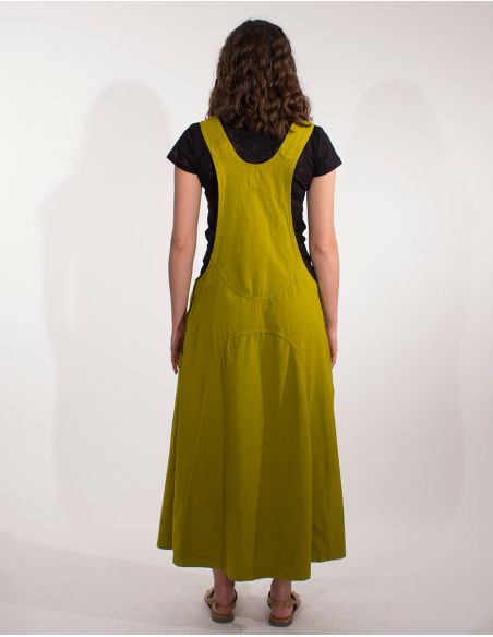 Vestido algodon peto arriba liso sw 