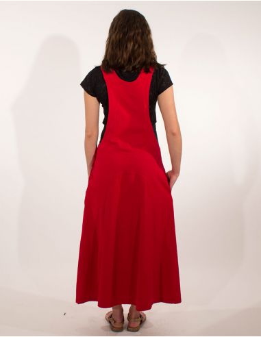 Vestido algodon peto arriba liso sw 