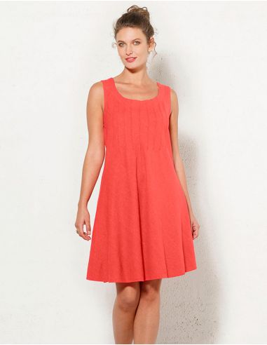 Vestido 54% lino 46% viscosa tirantes anchos