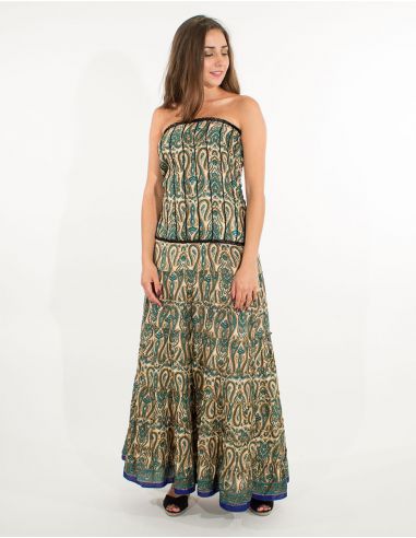 Vestido poliester sari 