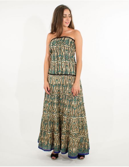 Vestido poliester sari 