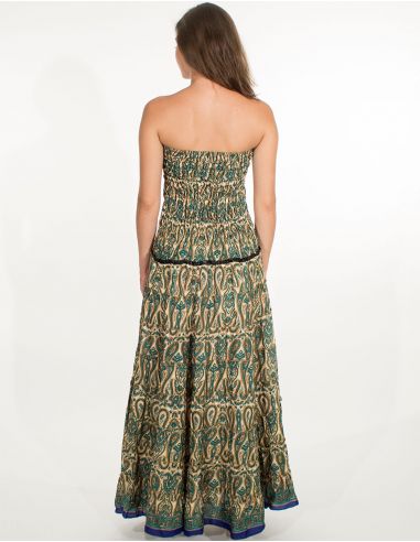 Vestido poliester sari 