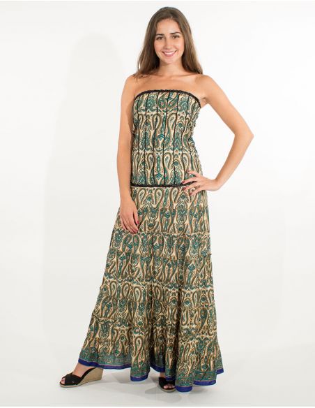 Vestido poliester sari 