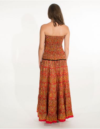 Vestido poliester sari 