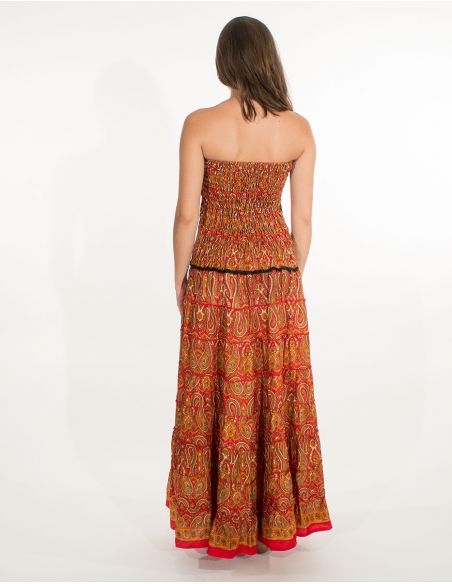 Vestido poliester sari 