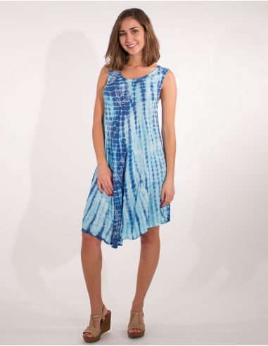 Vestido 95%viscosa crepe 5% hilos metal umbrella