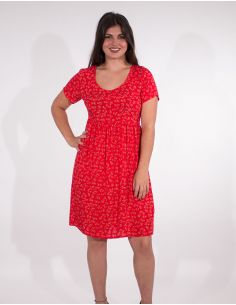 Vestido viscosa mangas cortas estampado eclat 2